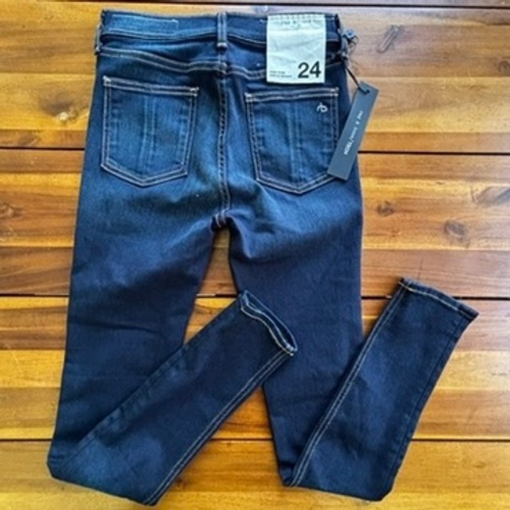 Rag & Bone Bedford‎ High Rise Ankle Skinny Jeans 24 Tech Collection NWT
